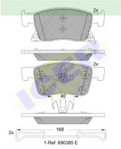 Icer Brakes 182245000 - JGO.PASTILLAS DE FRENO