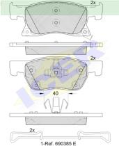 Icer Brakes 182246000 - JGO.PASTILLAS DE FRENO