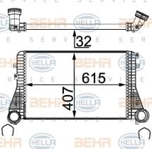 Hella 8ML376723544 - INTERCOOLER AUDI A3 VW GOLF