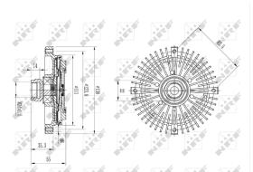 Nrf 49567 - EMBRAGUE VISCOSO BMW 3/5/Z1