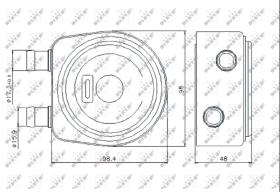 Nrf 31247 - REFRIGERADOR ACEITE OPEL VIVARO