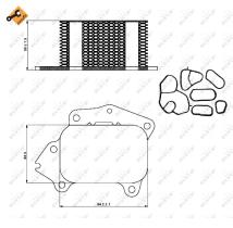 Nrf 31333 - ENFRIADOR ACEITE PSA/MINI/MITSUBISHI 07-