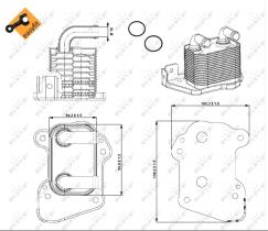 Nrf 31345 - ENFRIADOR ACEITE OPEL ASTRA H 04-