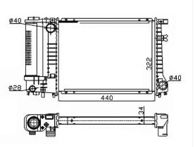 Nrf 53426A - RADIADOR BMW