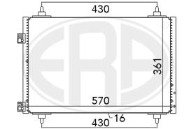 Era 667068 - CONDENSADOR A/A. CITROEN/PEUGEOT