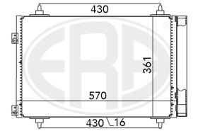 Era 667013 - CONDENSADOR A.A. CITROEN/PEUGEOT