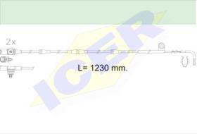 Icer Brakes 610616E - JGO.INDICADORES DESGASTE L.ROVER