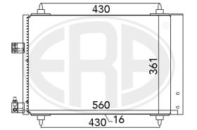 Era 667020 - CONDENSADOR A/C