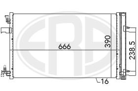 Era 667053 - CONDENSADOR A/A OPEL