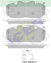 Icer Brakes 182254000 - PASTILLA