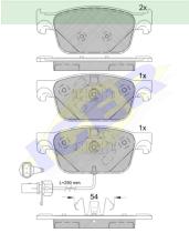 Icer Brakes 182270000 - JGO.PASTILLAS FRENO AUDI