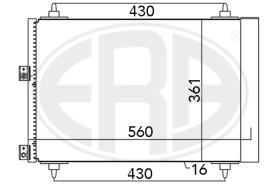 Era 667071 - CONDENSADOR A/A PEUGEOT CITR