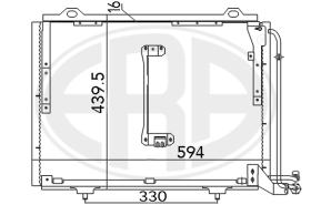 Era 667145 - CONDENSADOR A/A MERCEDES W202