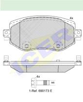 Icer Brakes 182292 - PASTILLA TURISMO