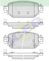 Icer Brakes 182300000 - JGO.PASTILLAS FRENO TRAS.MAZDA 3 2014-