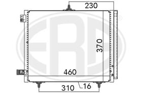 Era 667009 - CONDENSADOR, AIRE ACONDICIONADO