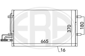 Era 667029 - CONDENSADOR, AIRE ACONDICIONADO