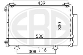 Era 667041 - CONDENSADOR, AIRE ACONDICIONADO