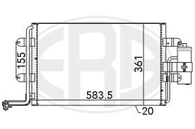 Era 667062 - CONDENSADOR, AIRE ACONDICIONADO