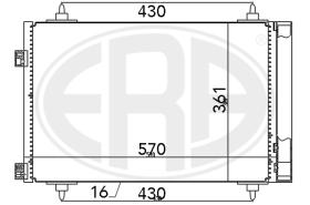 Era 667078 - CONDENSADOR, AIRE ACONDICIONADO