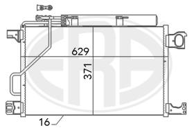 Era 667105 - CONDENSADOR, AIRE ACONDICIONADO