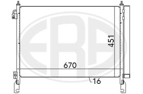 Era 667148 - CONDENSADOR, AIRE ACONDICIONADO