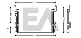 Electroauto 30C59001 - CONDESADOR A/A RENAULT V.I.