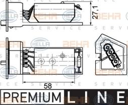 Hella 9ML351029131 - RESISTENCIA BMW